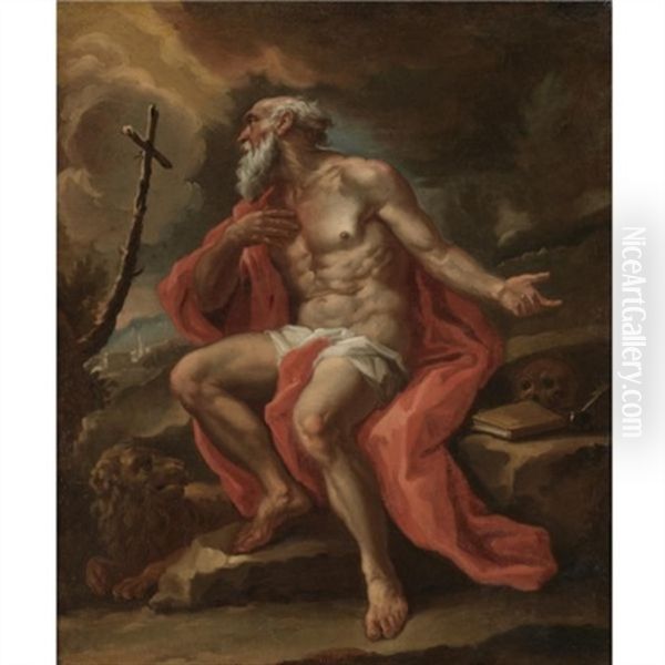 Saint Jerome Oil Painting by Alessandro Gherardini