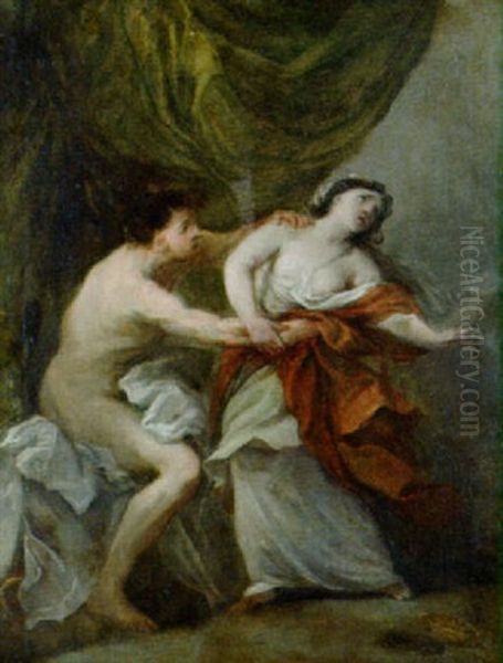 Tarquinio E Lucrezia Oil Painting by Alessandro Gherardini