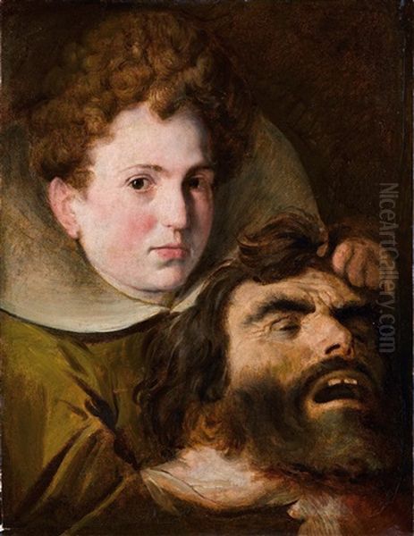 Judith Mit Dem Kopf Des Holofernes Oil Painting by Melchiorre Gherardini