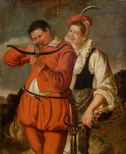 Der Armbrustschutze Oil Painting by Jacques de Gheyn II