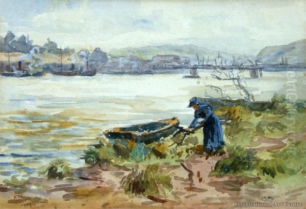 Wanganui Oil Painting by Herbert Ivan Babbage