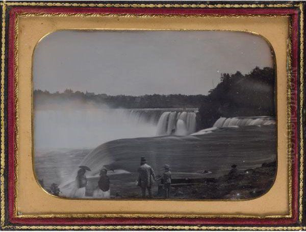 Vue Des Chutes Du Niagara Oil Painting by Platt D. Babbitt