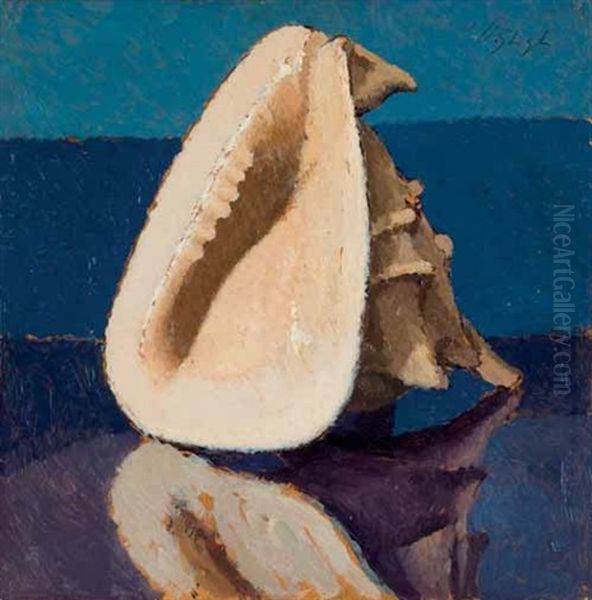 Conchiglia (+ Studi, Verso) Oil Painting by Oscar Ghiglia