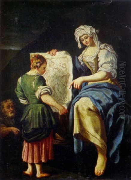 La Jeune Eleve Et La Presentation Du Dessin Oil Painting by Stefano Ghirardini