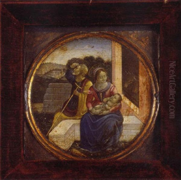 Le Repos Pendant La Fuite En Egypte Oil Painting by Domenico Ghirlandaio