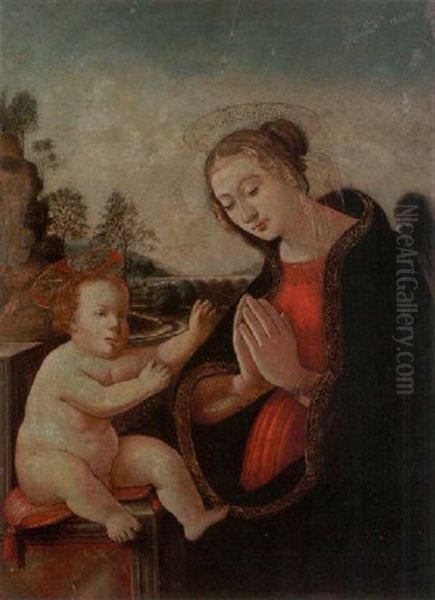 The Madonna And Child Oil Painting by Domenico Ghirlandaio