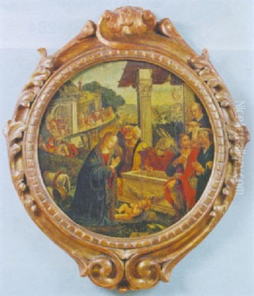 Presentation Of The Magi Oil Painting by Domenico Ghirlandaio