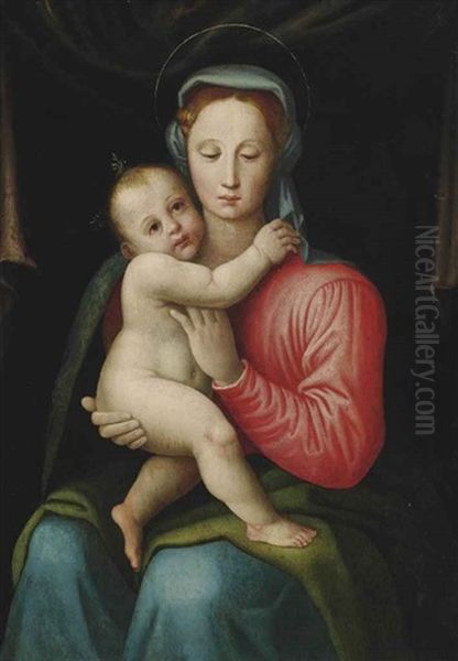 The Madonna And Child Oil Painting by Ridolfo del Ghirlandaio