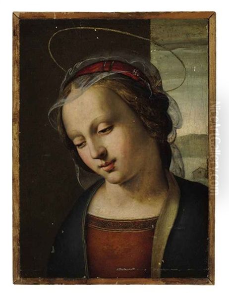 The Madonna: A Fragment From An Altarpiece Oil Painting by Ridolfo del Ghirlandaio