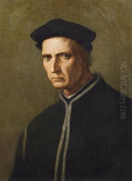 Portrait De Piero Sorderini Oil Painting by Ridolfo del Ghirlandaio