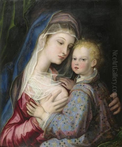 Madonna Mit Kind Oil Painting by Ridolfo del Ghirlandaio