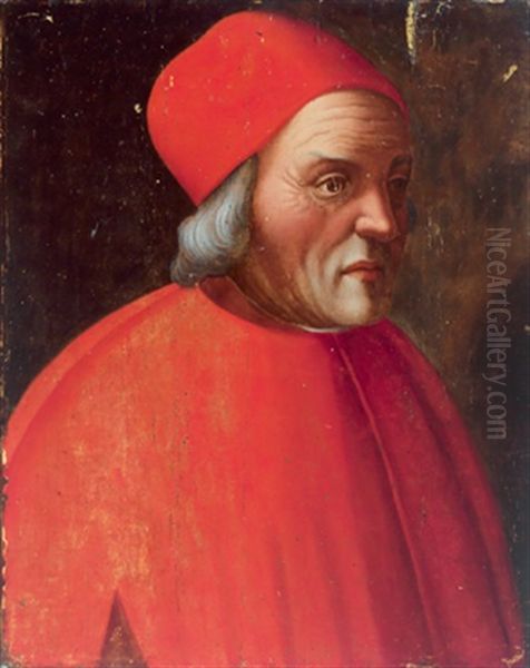 Portrat Von Marsilio Ficino Oil Painting by Ridolfo del Ghirlandaio