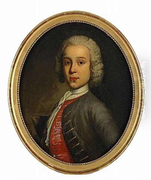 Portratt Av Ung Aristokrat Oil Painting by Vittore Giuseppe Ghislandi (Fra' Galgario)