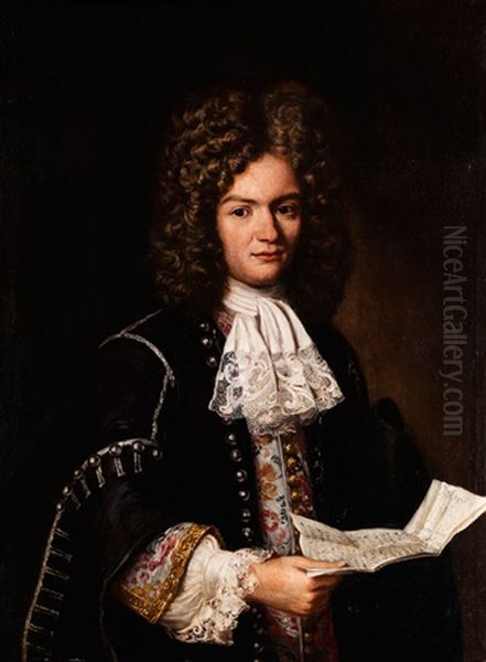 Portrait Eines Jungen Mannes, Einen Brief Lesend Oil Painting by Vittore Giuseppe Ghislandi (Fra' Galgario)