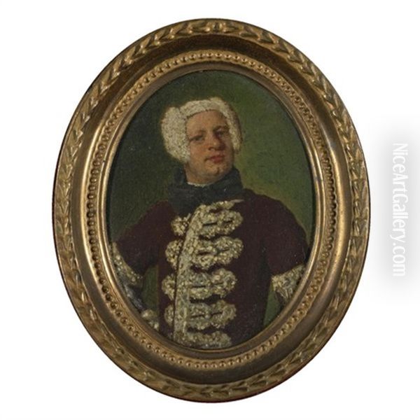 Portrait Of A Gentleman Oil Painting by Vittore Giuseppe Ghislandi (Fra' Galgario)