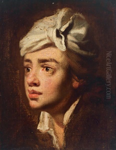 Bildnis Eines Jungen Mannes Mit Turban by Vittore Giuseppe Ghislandi (Fra' Galgario)