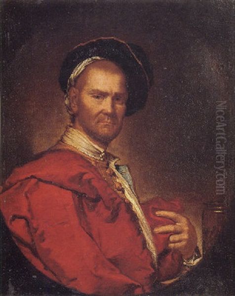 Portrait Of A Man Oil Painting by Vittore Giuseppe Ghislandi (Fra' Galgario)