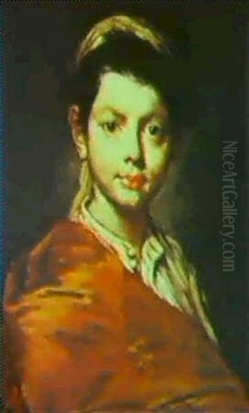 Portrait Of A Boy Oil Painting by Vittore Giuseppe Ghislandi (Fra' Galgario)