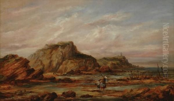 The Mumbles, Southwales Oil Painting by J. Baber