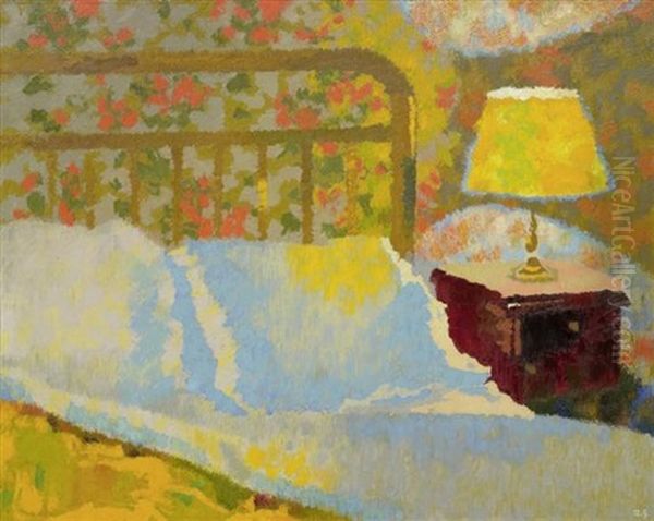 Mein Hotelzimmer In Paris Oil Painting by Augusto Giacometti