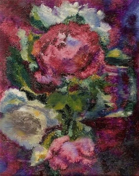 Blumen In Vase Oil Painting by Augusto Giacometti