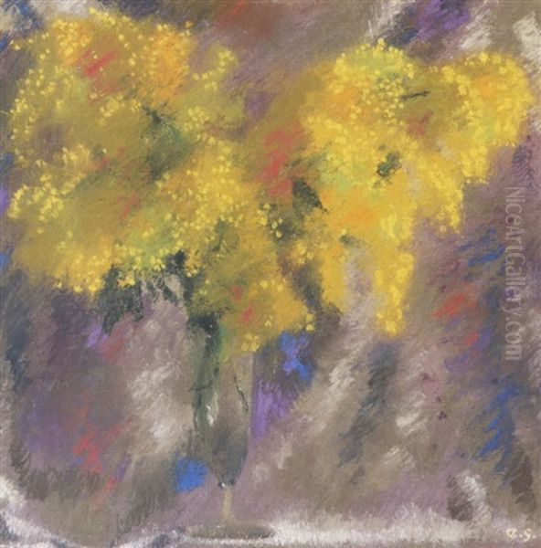 Mimosen Ii Oil Painting by Augusto Giacometti