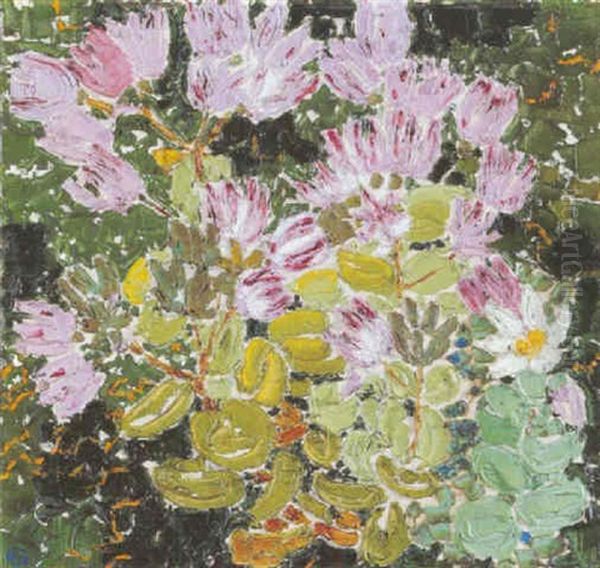 Alpenblumen Oil Painting by Augusto Giacometti