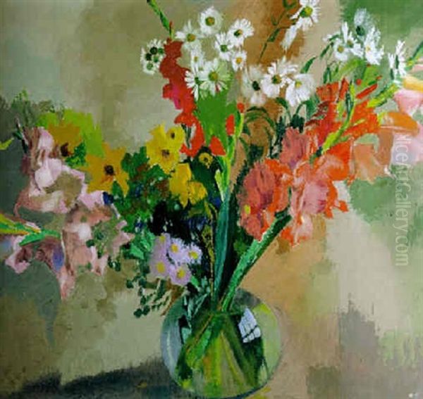 Herbstblumen Oil Painting by Augusto Giacometti