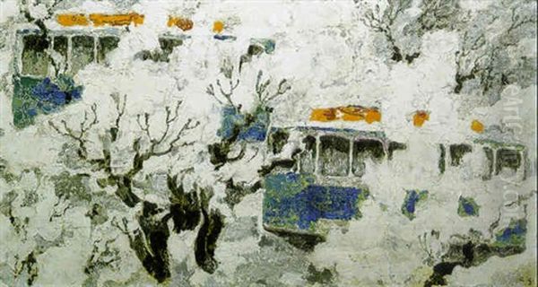 Blaue Traumwagen by Augusto Giacometti