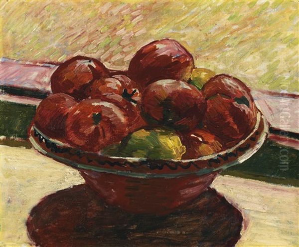 Schale Mit Obst Oil Painting by Giovanni Giacometti