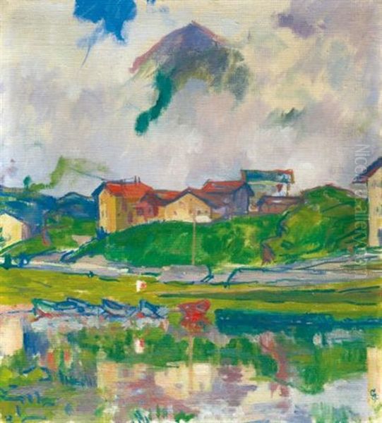 Maloja (maloja) Oil Painting by Giovanni Giacometti