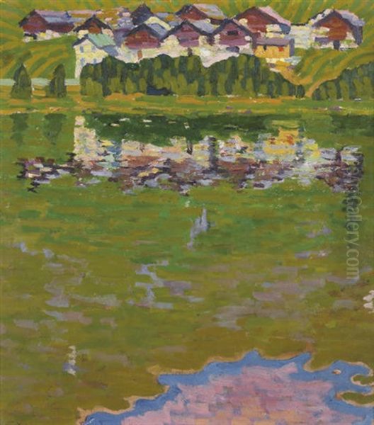 Capolago, Sole Oil Painting by Giovanni Giacometti