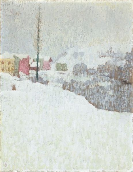 Giorno Di Neve Oil Painting by Giovanni Giacometti