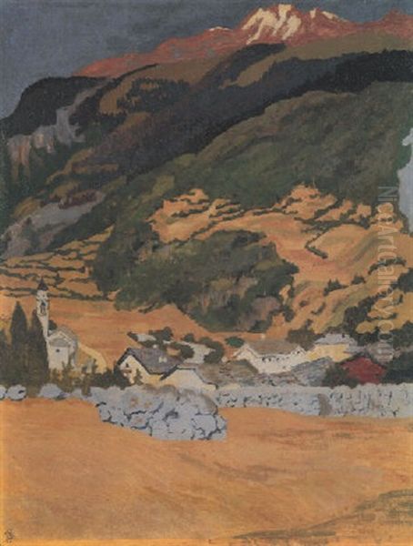 Giorno D'estate  (sommertag) Oil Painting by Giovanni Giacometti