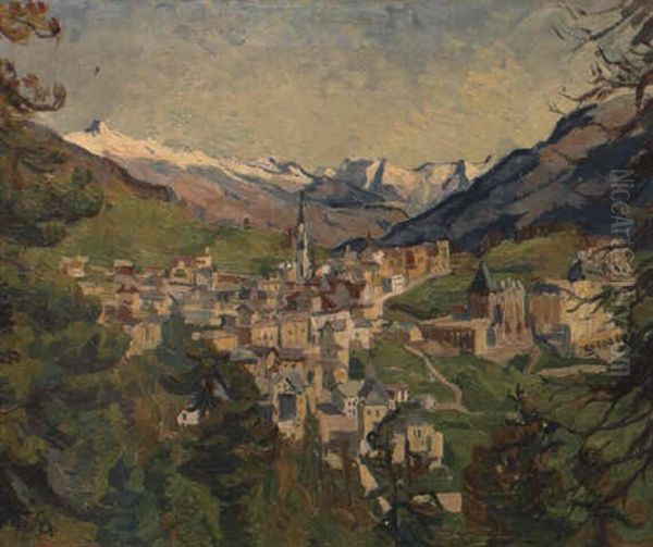 St. Moritz Oil Painting by Giovanni Giacometti