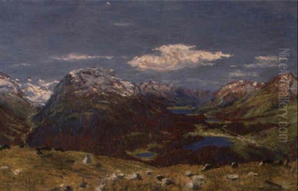 Blick Von Muottas Muragl Auf Das Oberengadin by Giovanni Giacometti