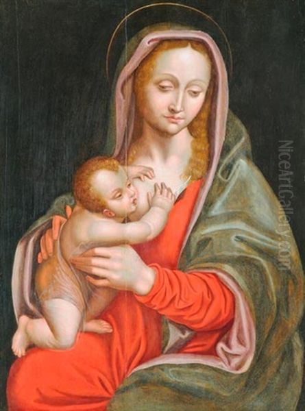 Maria A Gyermek Jezussal Oil Painting by  Giampietrino