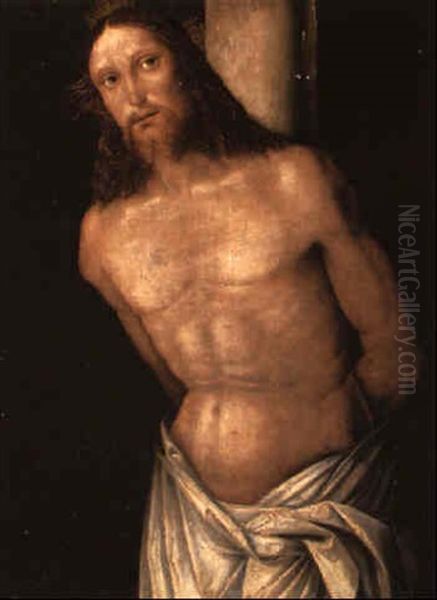 Christ Bound To A Pillar Oil Painting by  Giampietrino