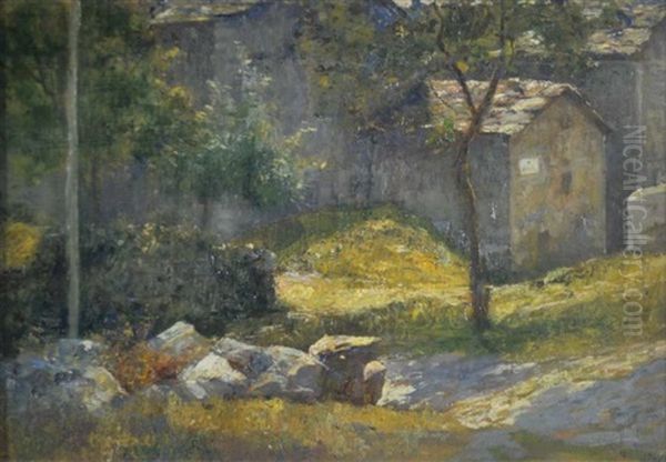 Paesaggio Piemontese Oil Painting by Giovanni Giani