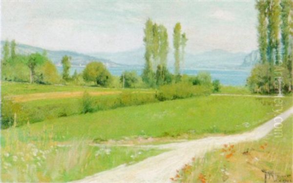 Sommerliche Landschaft Mit See Oil Painting by Giovanni Giani