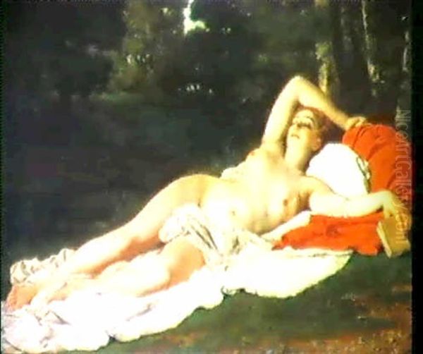 Nudo Pastorale Oil Painting by Raffaele Giannetti