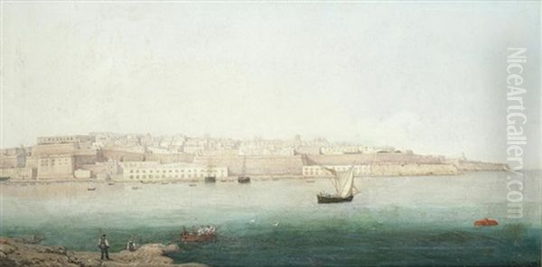 Valetta, Malta Oil Painting by Girolamo Gianni