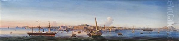 Panorama Von Neapel Oil Painting by Girolamo Gianni