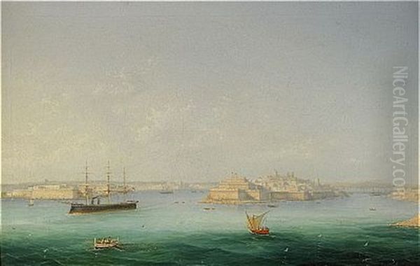 Vy Over Malta Oil Painting by Girolamo Gianni