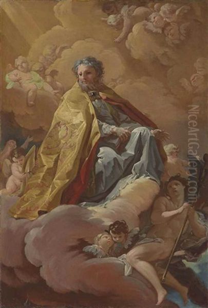 Saint Isidore Oil Painting by Corrado Giaquinto