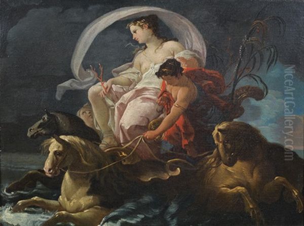 Triomphe D'amphitrite Oil Painting by Corrado Giaquinto