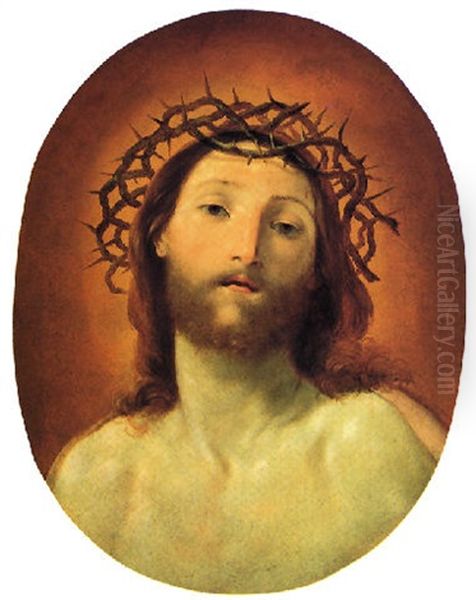 Testa Di Cristo Coronato Di Spine Oil Painting by Corrado Giaquinto