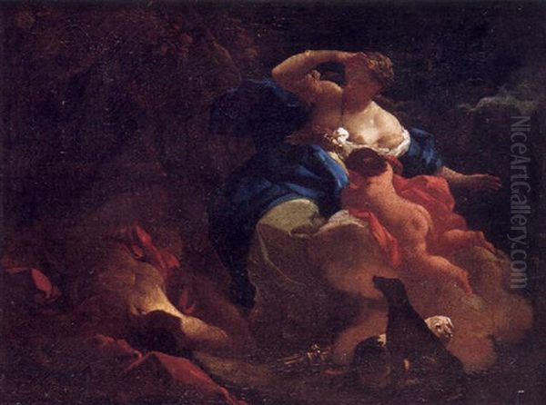 Escena Mitologica Oil Painting by Corrado Giaquinto