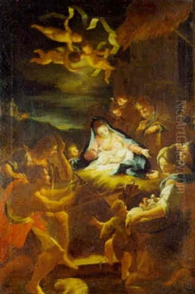 The Adoration Of The Shepherds Oil Painting by Corrado Giaquinto