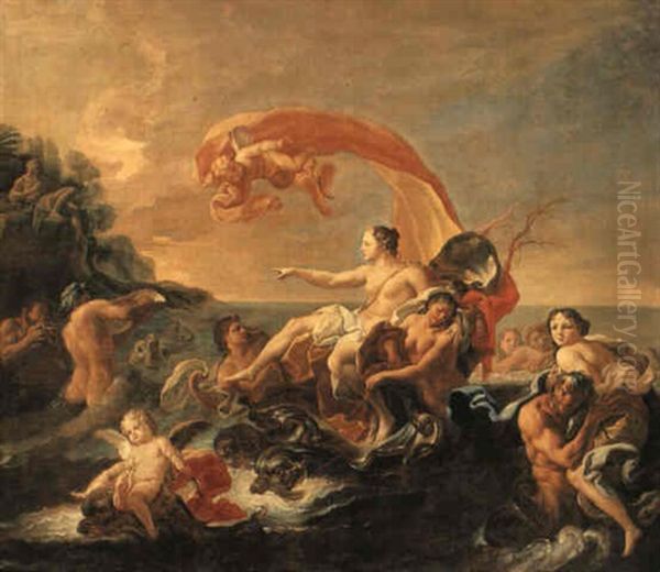 Trionfo Di Galatea Oil Painting by Corrado Giaquinto